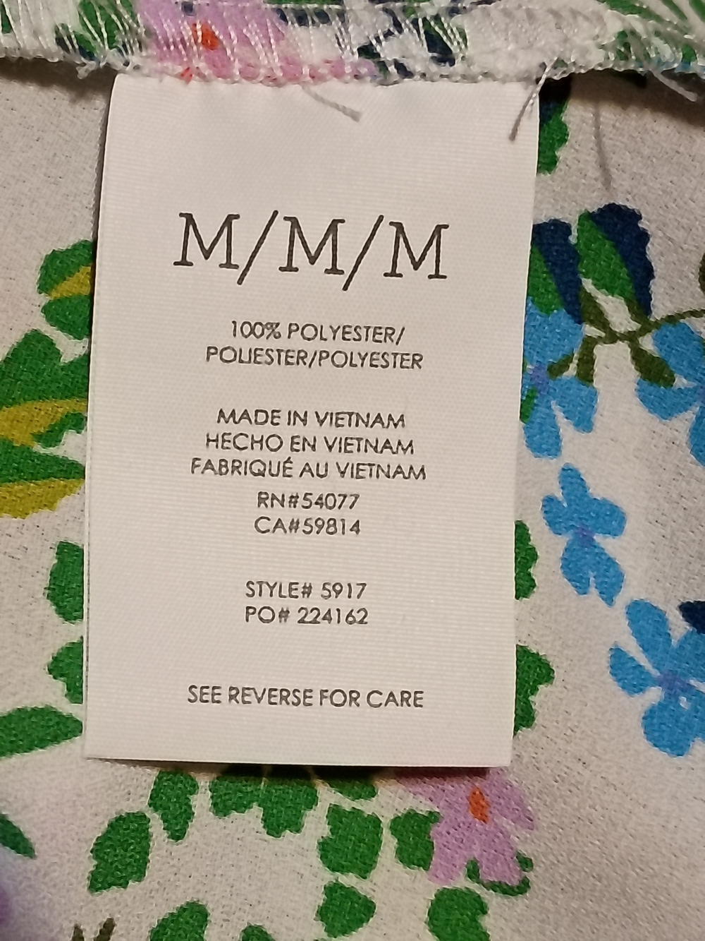 🛍️ BUNDLE ONLY🛍️CAbi White Multi Floral V-Neck Tank Top - Picture 6 of 7